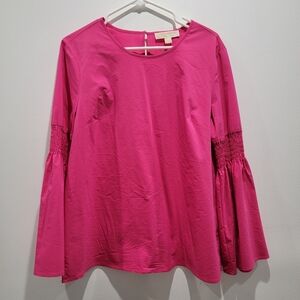 Michael Kors Pink Blouse Size Medium